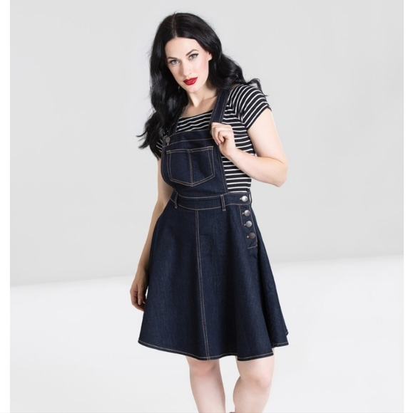 Hell Bunny Dresses & Skirts - Hell Bunny Denim Overall Dress